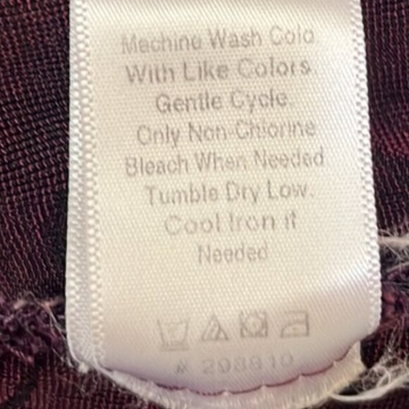 Coldwater Creek Burgundy Paisley Printed Long Straight Open Cardigan XL - Picture 11 of 11